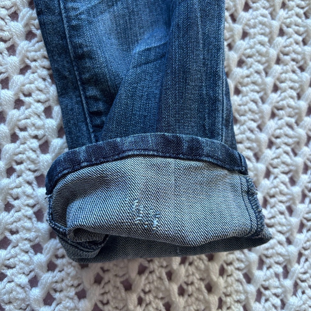 Arden B. Stretch Slim Fit Skinny Denim Jeans Low Rise Women's SZ 6 Dark Blue - Picture 9 of 10
